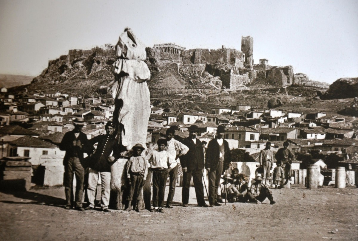 Η Νίκη των Μεγάρων, 1868. Από την έκθεση στο Καφέ του Εθνικού Αρχαιολογικού Μουσείου.