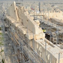 Η οικοδομική σύνθεση του δυτικού αετώματος του Παρθενώνα