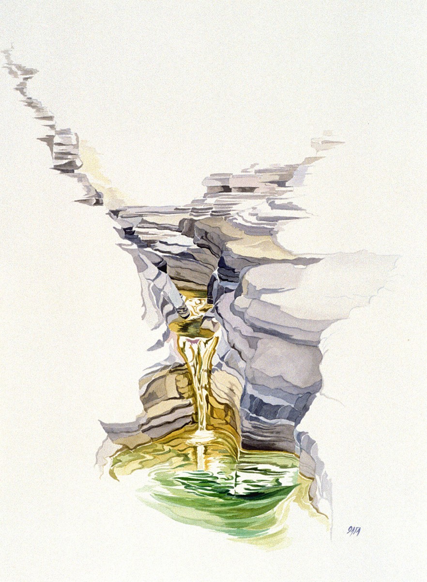 Το έργο της Όλγας Αναστασιάδου φέρει την ευαισθησία του απαιτητικού μέσου της υδατογραφίας, όπως διαμορφώνεται μέσα από τη προσωπική εικαστική της ματιά.