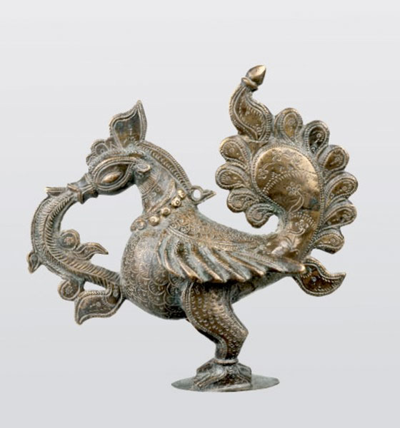 Πτηνό. Ορείχαλκος. 17ος-19ος αι. μ.Χ. Ινδία. Συλλογή Τέχνης της ΝΑ Ασίας. Μουσείο Ασιατικής Τέχνης, Κέρκυρα.