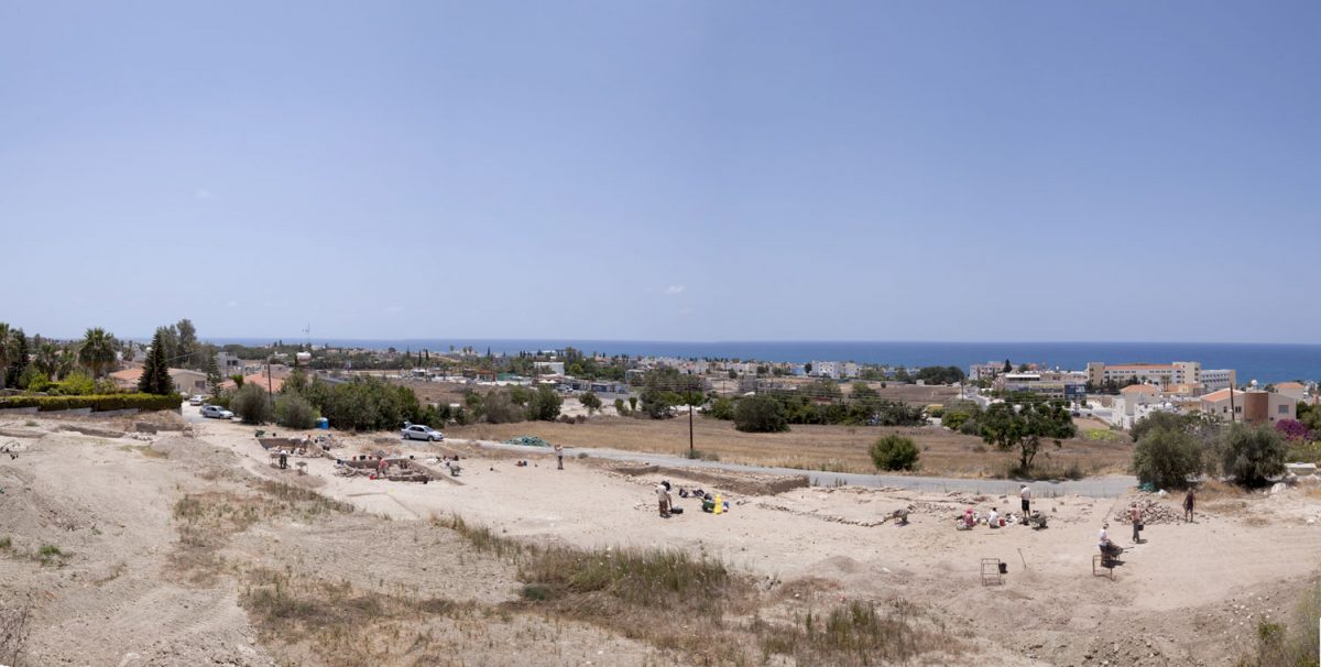 Άποψη της ανασκαφής του 2016 στη θέση Χλώρακας-Παλλούρες (φωτ. Τμήμα Αρχαιοτήτων Κύπρου).