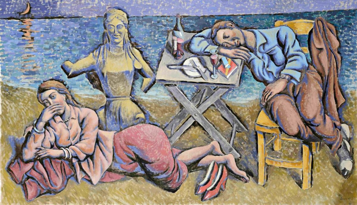 Έργο του Παύλου Σάμιου που παρουσιάζεται στην έκθεση «Παύλος Σάμιος: Κάθε έργο… μια ιστορία», στη Δημοτική Πινακοθήκη Χανίων.