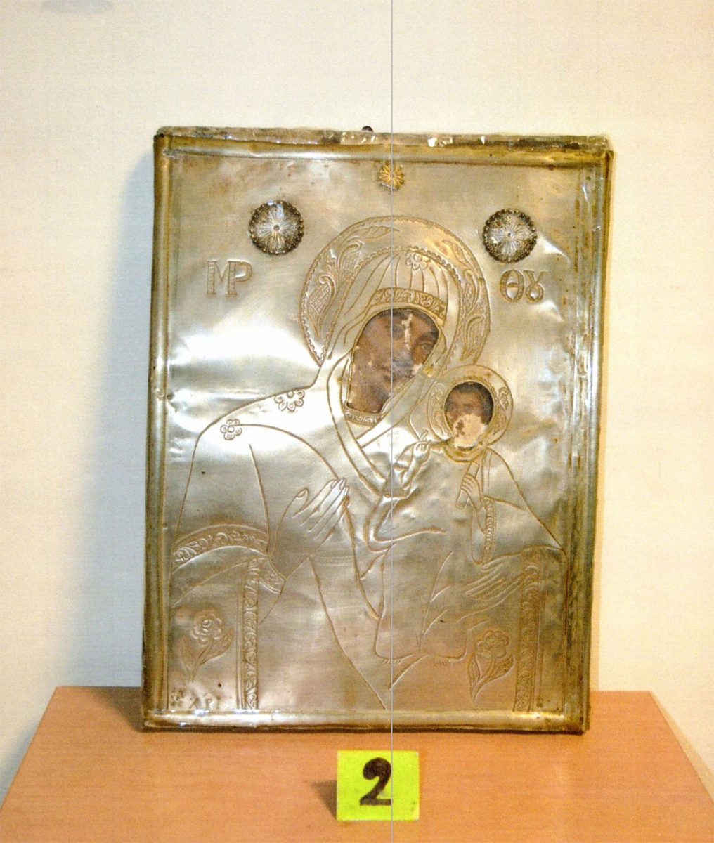 Εικόνα που βρέθηκε και κατασχέθηκε στα Ιωάννινα (φωτ. Ελληνική Αστυνομία).