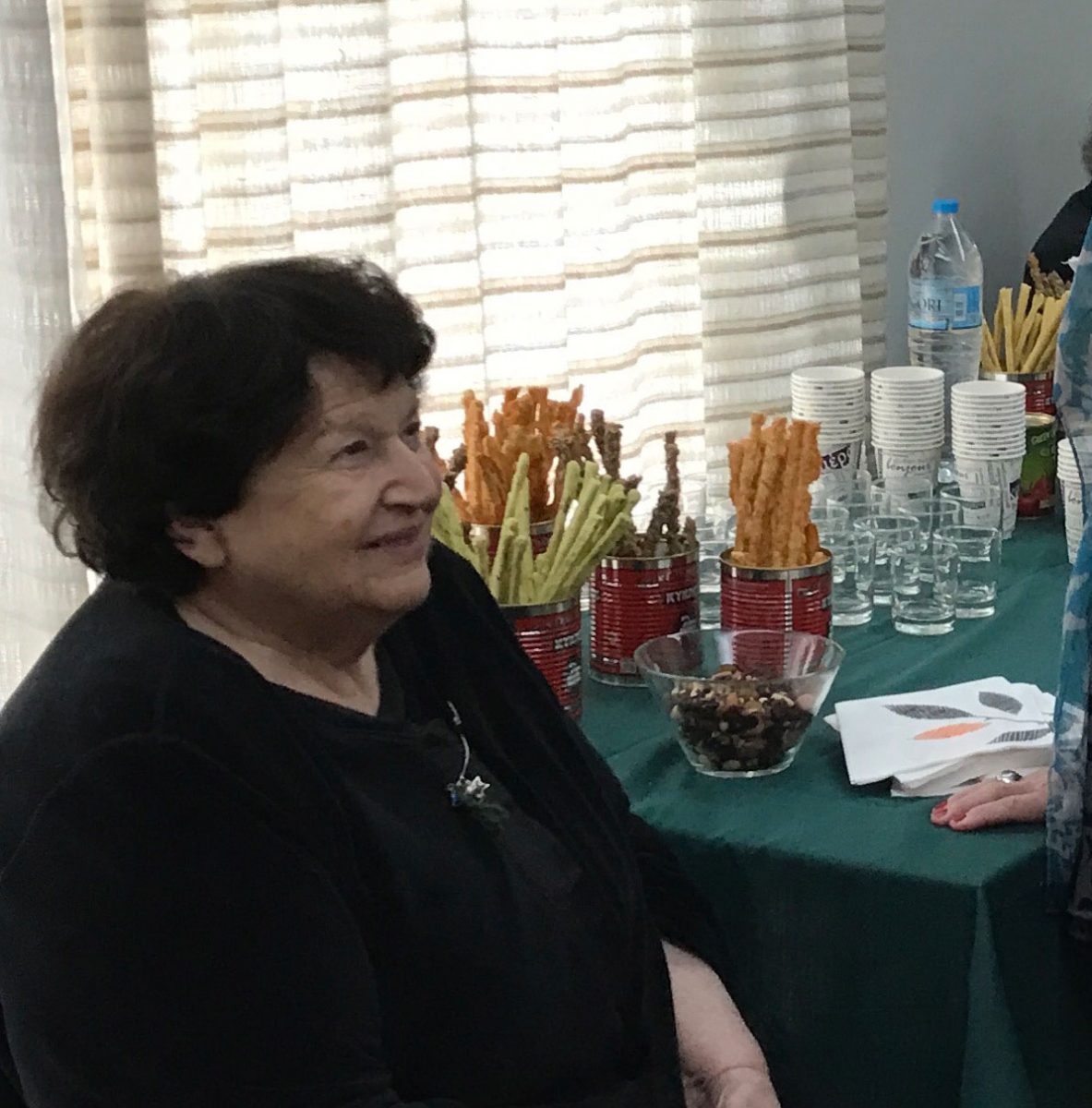 Εικ. 3. Η Ιωάννα Παπαντωνίου στα εγκαίνια του νέου χώρου πολιτισμού.