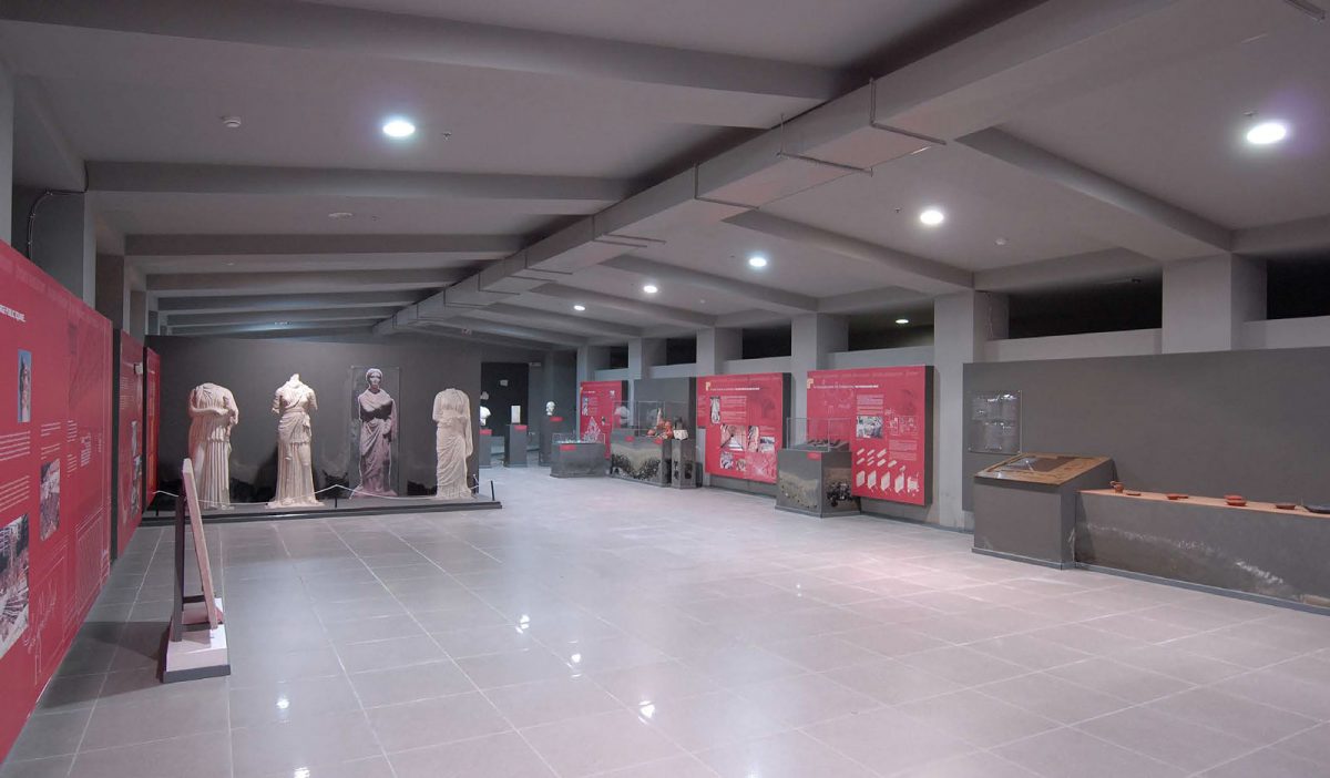 Άποψη του Μουσείου της Ρωμαϊκής Αγοράς Θεσσαλονίκης.