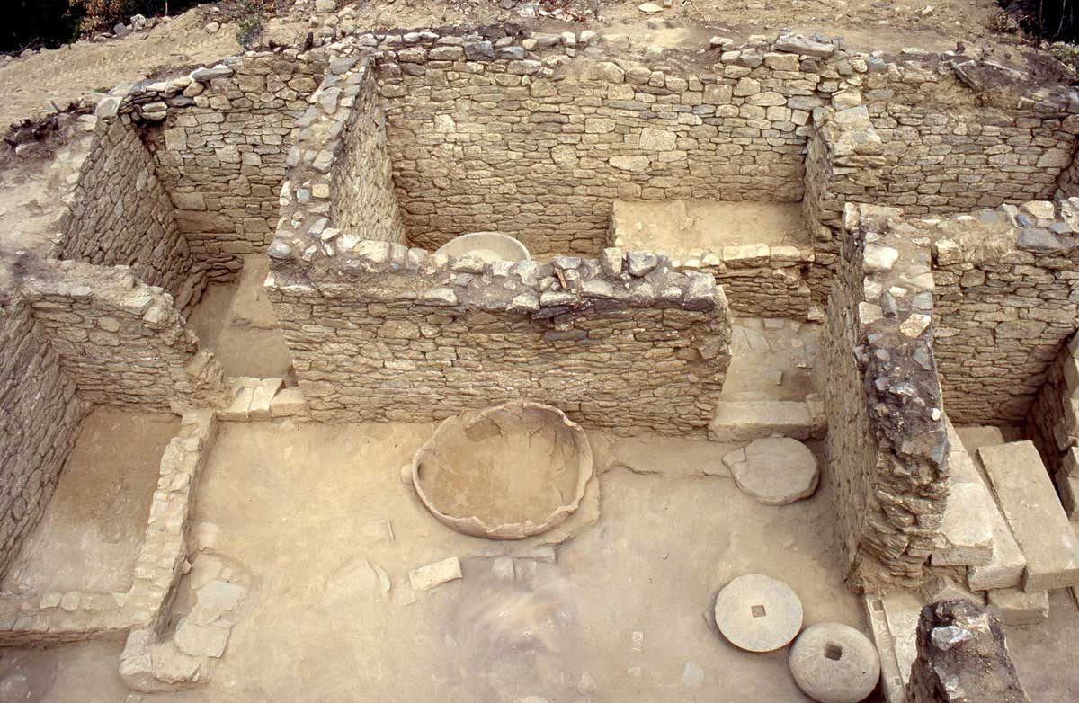 Άποψη της ανασκαφής στην αρχαία Άργιλο (φωτ.: ΑΠΕ-ΜΠΕ).