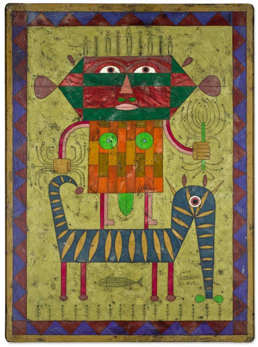 O πίνακας «Polarisation» του Βίκτορ Μπράουνερ, από τη Συλλογή Ιόλα, πωλήθηκε στην υψηλότερη τιμή (φωτ. Sotheby's).