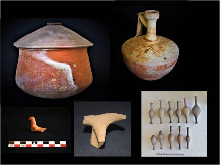 Ευρήματα από την ανασκαφική έρευνα στην Αρχαία Τενέα που πραγματοποιήθηκε, για πέμπτη συνεχή χρονιά, υπό τη διεύθυνση της δρος Έλενας Κόρκα (φωτ.: ΥΠΠΟΑ).