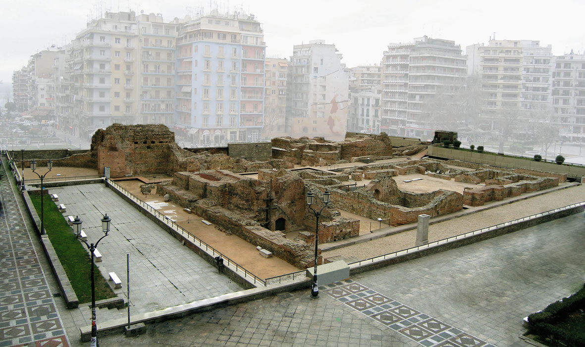 Το Ανάκτορο του Γαλερίου στη Θεσσαλονίκη (φωτ.: Εφορεία Αρχαιοτήτων Πόλης Θεσσαλονίκης).