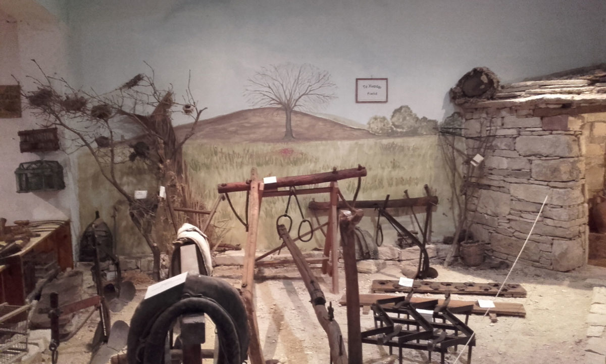 Λαογραφικό Μουσείο Καλλιμασιάς. Στο χωράφι (φωτ.: Τ.Α. Μανιατέα για το ΑΠΕ-ΜΠΕ).