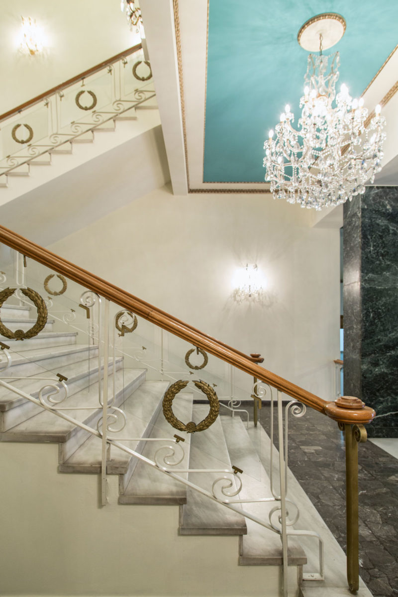 Άποψη του εσωτερικού του Μεγάρου της Εστίας Νέας Σμύρνης.