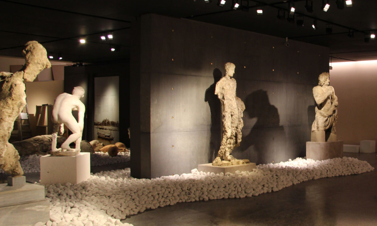 Άποψη της έκθεσης «Το Ναυάγιο των Αντικυθήρων» στο Μουσείο Αρχαίας Τέχνης Βασιλείας (φωτ.: ΑΠΕ-ΜΠΕ).