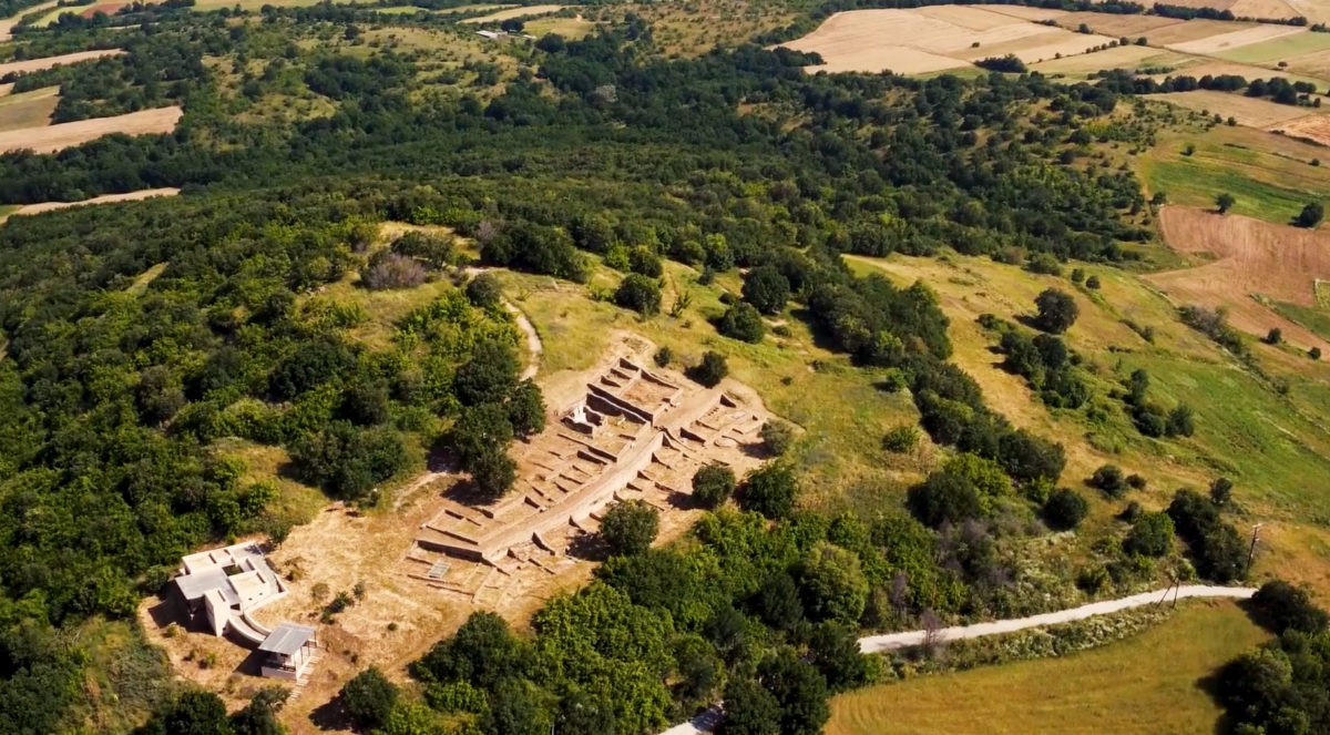 Άποψη του αρχαιολογικού χώρου στο Παλατιανό Κιλκίς (φωτ.: Εφορεία Αρχαιοτήτων Κιλκίς).