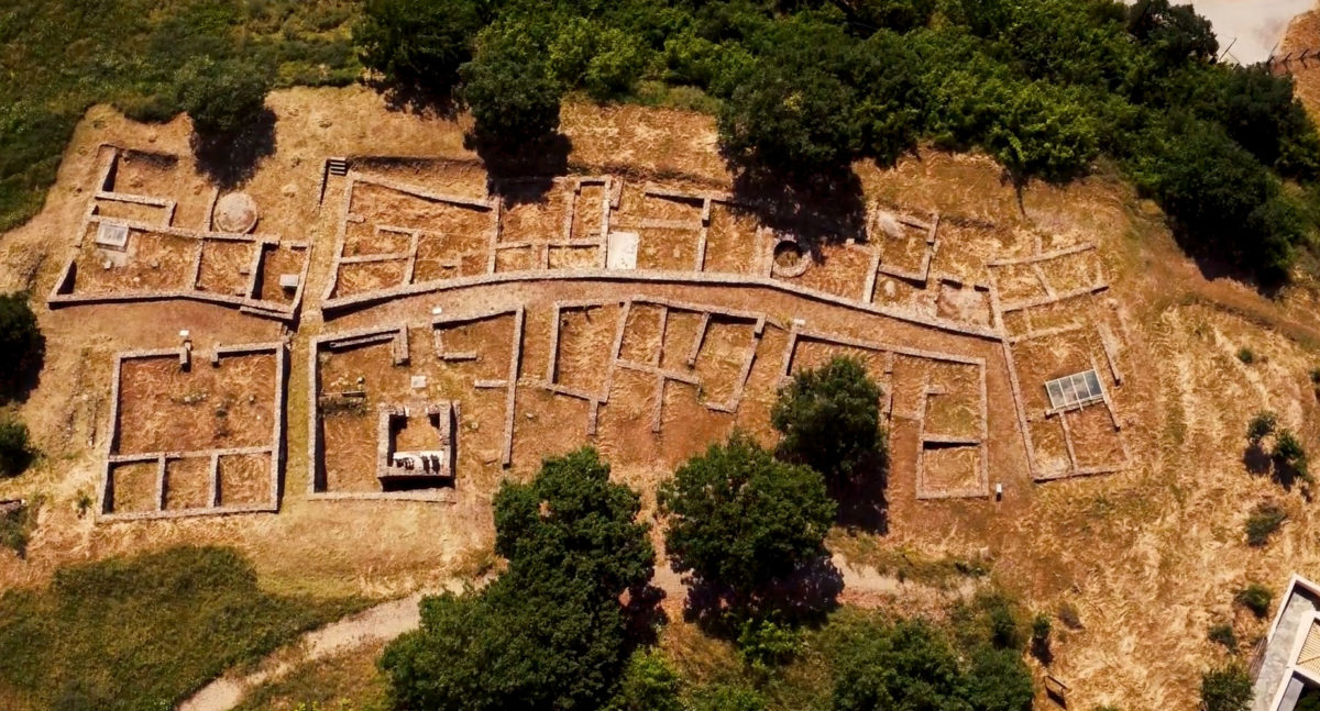 Άποψη του αρχαιολογικού χώρου στο Παλατιανό Κιλκίς (φωτ.: Εφορεία Αρχαιοτήτων Κιλκίς).