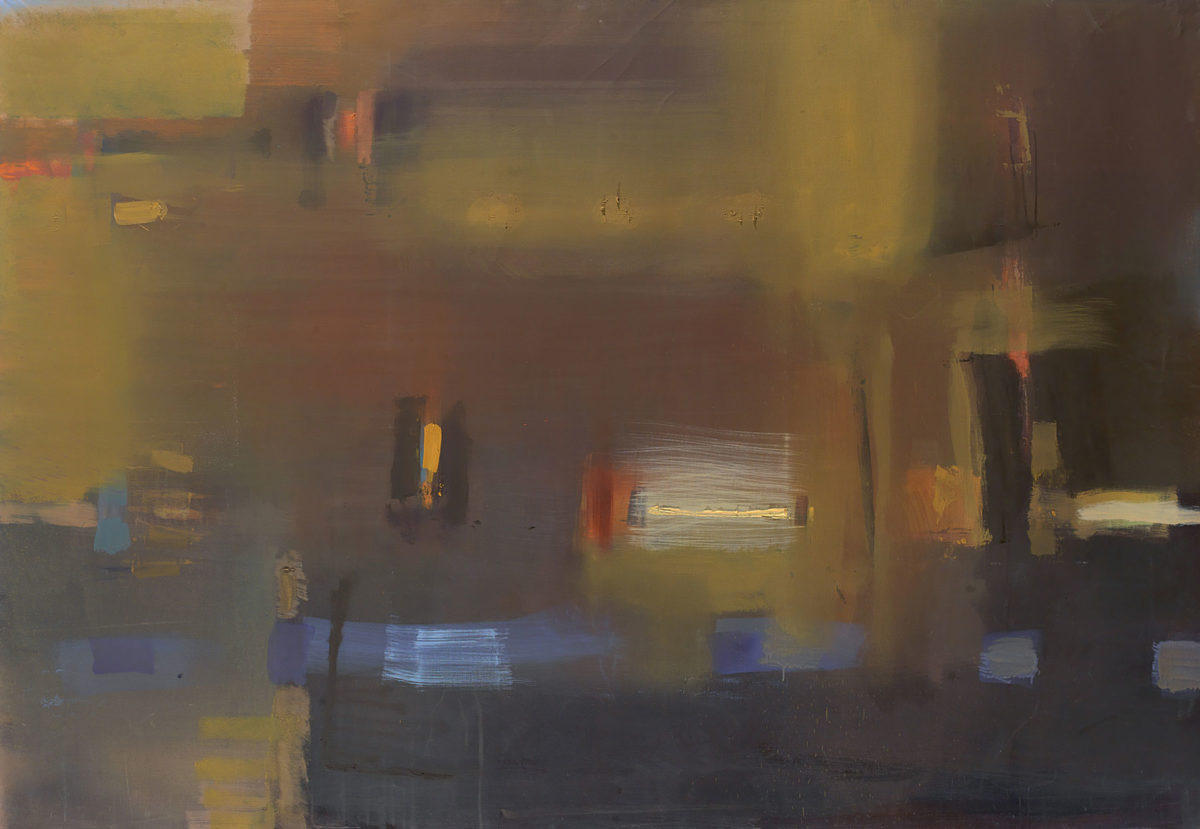 Γιάννης Αδαμάκος, «Τοπία της Μνήμης III», λάδι σε καμβά, 140x200 εκ., 2017.