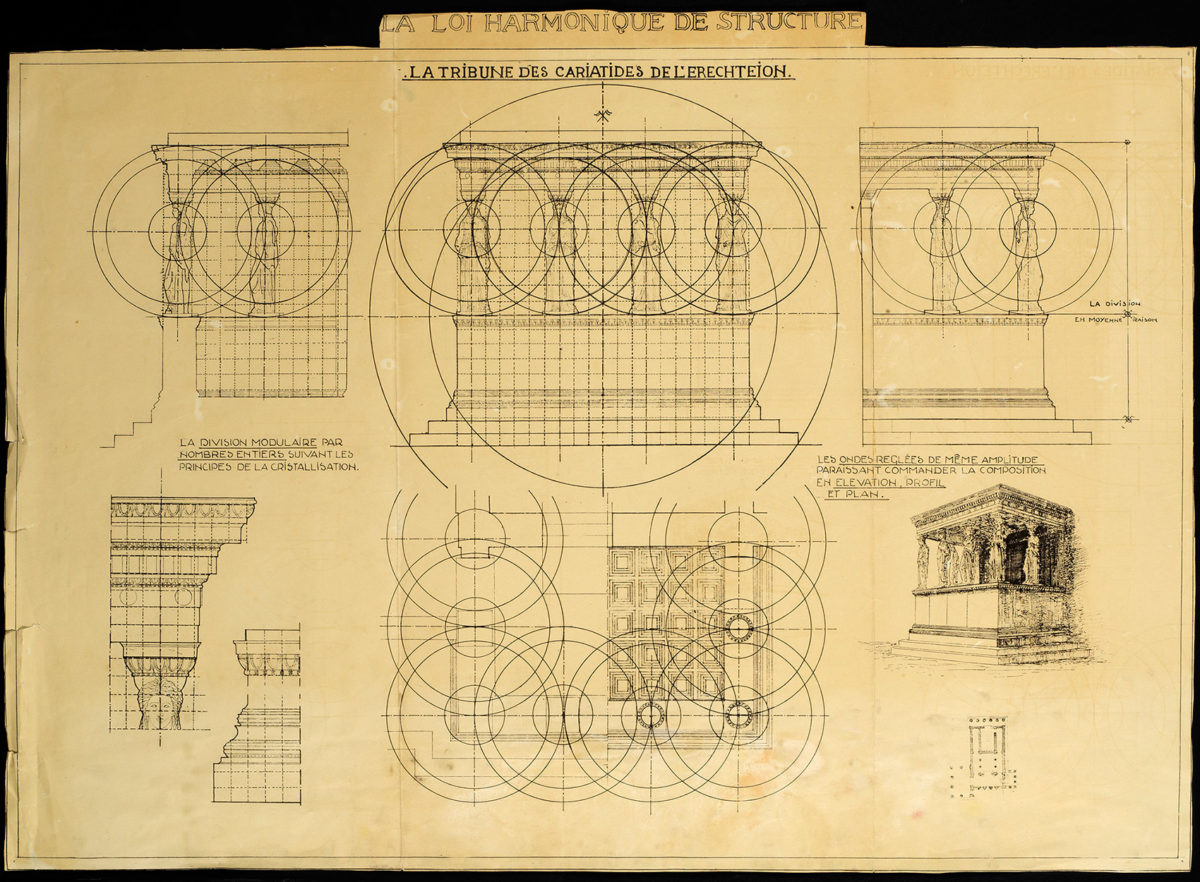 Οι «Αρμονικές Χαράξεις», τις οποίες εισήγαγε ο αρχιτέκτονας Gustave Umbdenstock, ήταν σχέδια σε χαρτί, με μελέτες της διαρκούς ρυθμικής σταθερότητας των βασικών σχημάτων.
