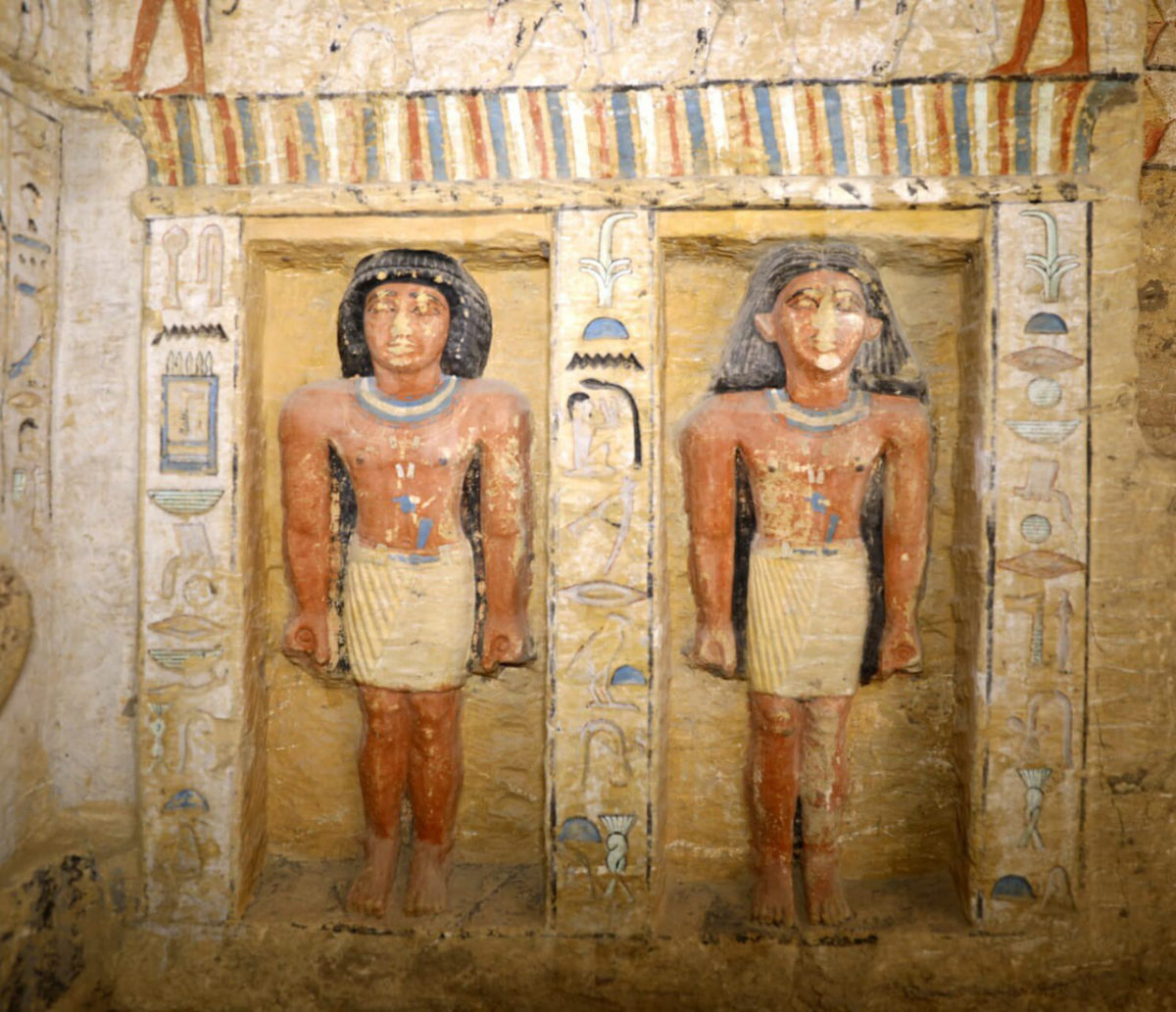Άποψη του τάφου που αποκαλύφθηκε στη νεκρόπολη της Σακάρα (φωτ.: www.egyptologyforum.org).