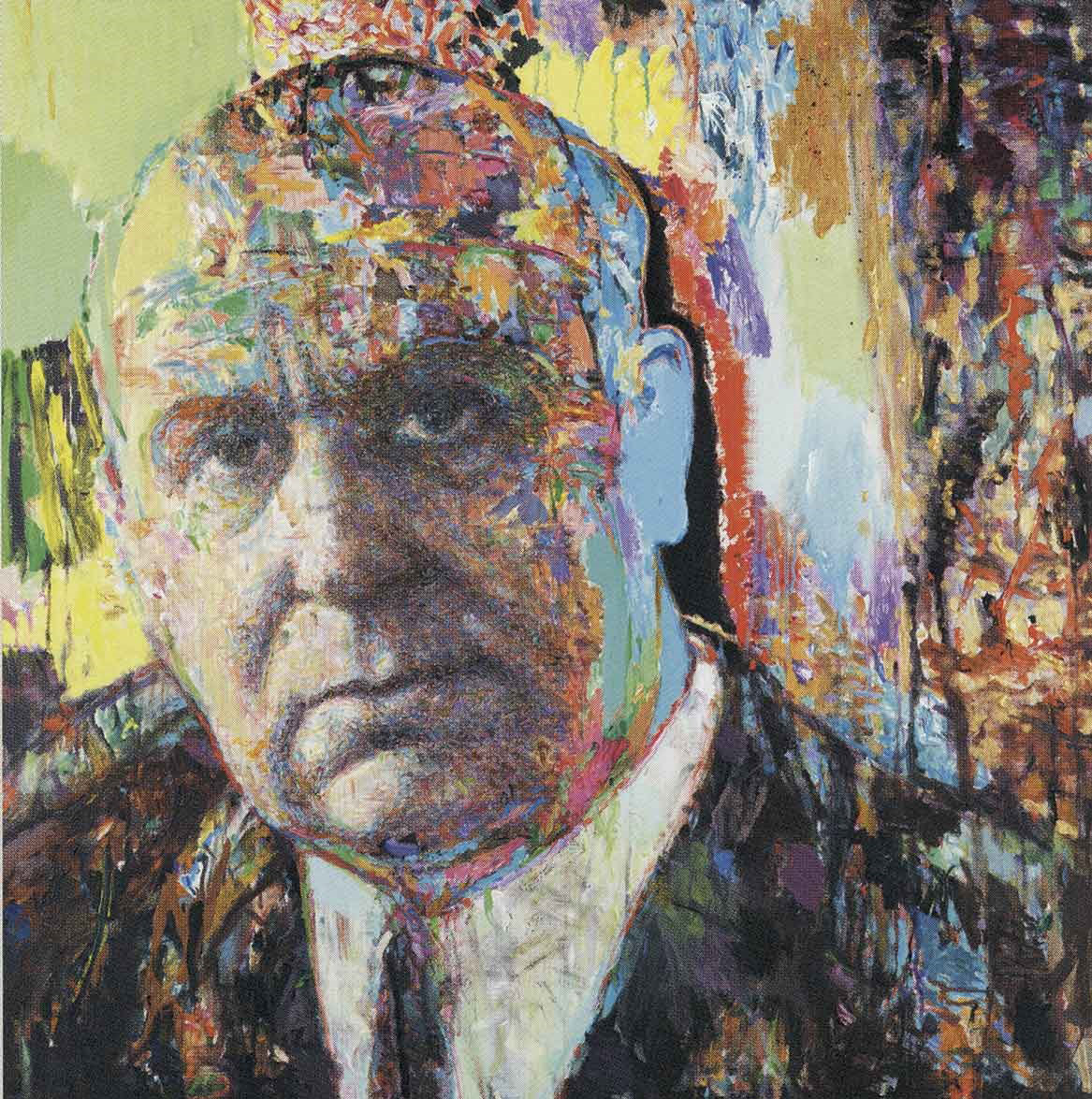 Γιάννης Ψυχοπαίδης, «Πορτρέτο του Γιώργου Σεφέρη», 2000. Συλλογή του καλλιτέχνη (φωτ.: Τελλόγλειο Ίδρυμα Τεχνών).
