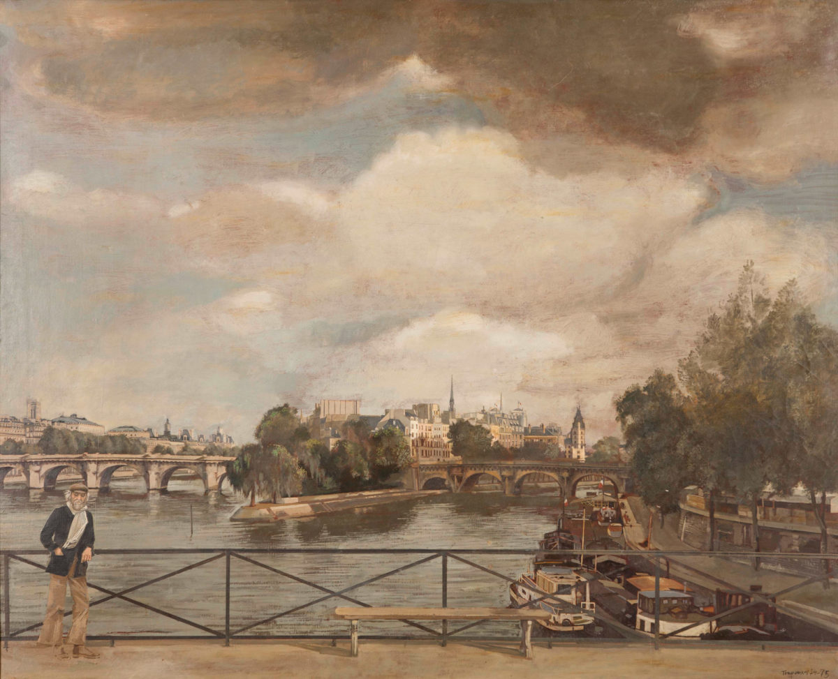 Γιάννης Τσαρούχης, «Ο Καλλιτέχνης στην Pont Neuf», 1973 (φωτ.: ΑΠΕ-ΜΠΕ).
