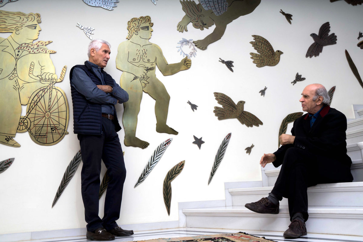 Ο Αλέκος Φασιανός και ο Βαγγέλης Χρόνης.