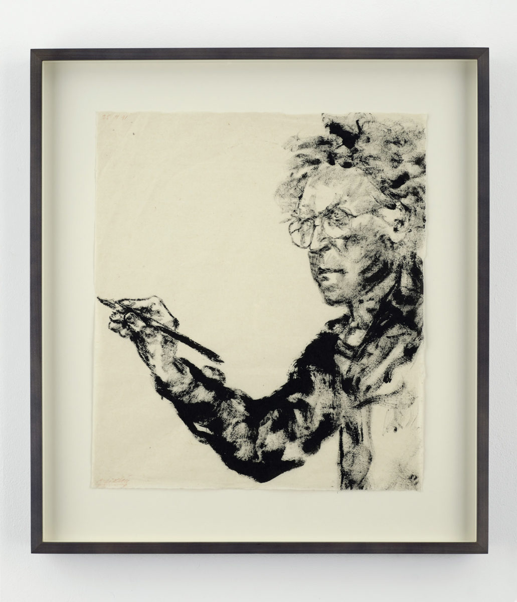 Αβιγκντόρ Αρίκα, «Αυτοπροσωπογραφία», 1991, μελάνι σε χαρτί, 39x34 εκ. (φωτ. Mathew Hollow).
