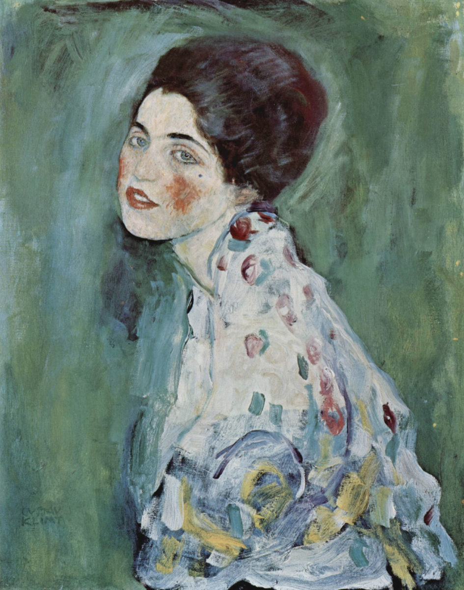 Γκούσταφ Κλιμτ, «Πορτρέτο κυρίας», 1916-17, Galleria d'arte moderna Ricci Oddi, Piacenza (φωτ.: Wikipedia).