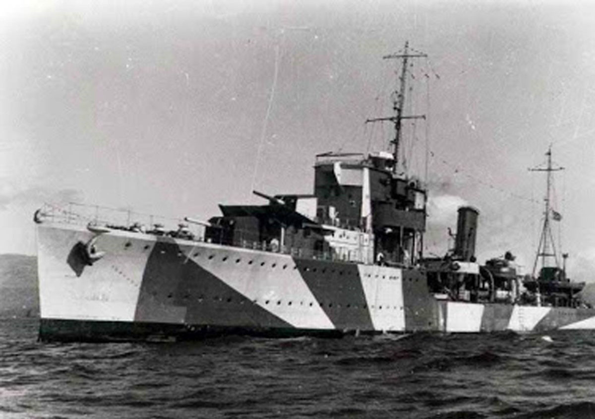 Το αντιτορπιλικό «Β. Όλγα» βυθίστηκε τον Σεπτέμβριο του 1943 σε μαζική επιδρομή γερμανικών Junkers Ju 87 (φωτ.: ΑΠΕ-ΜΠΕ / Planet Blue-Κώστας Θωκταρίδης).