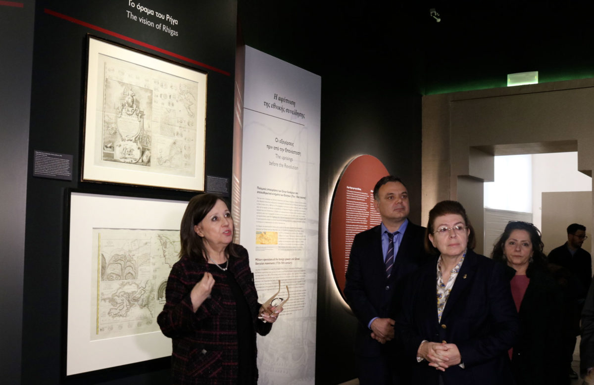 Από την παρουσίαση της έκθεσης (φωτ.: ΥΠΠΟΑ).
