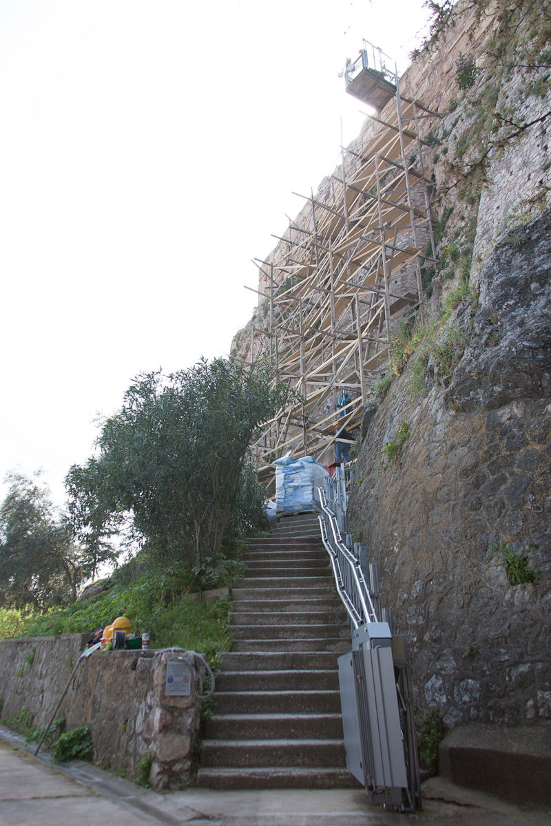Εργασίες στον αρχαιολογικό χώρο της Ακρόπολης (φωτ.: ΥΠΠΟΑ).