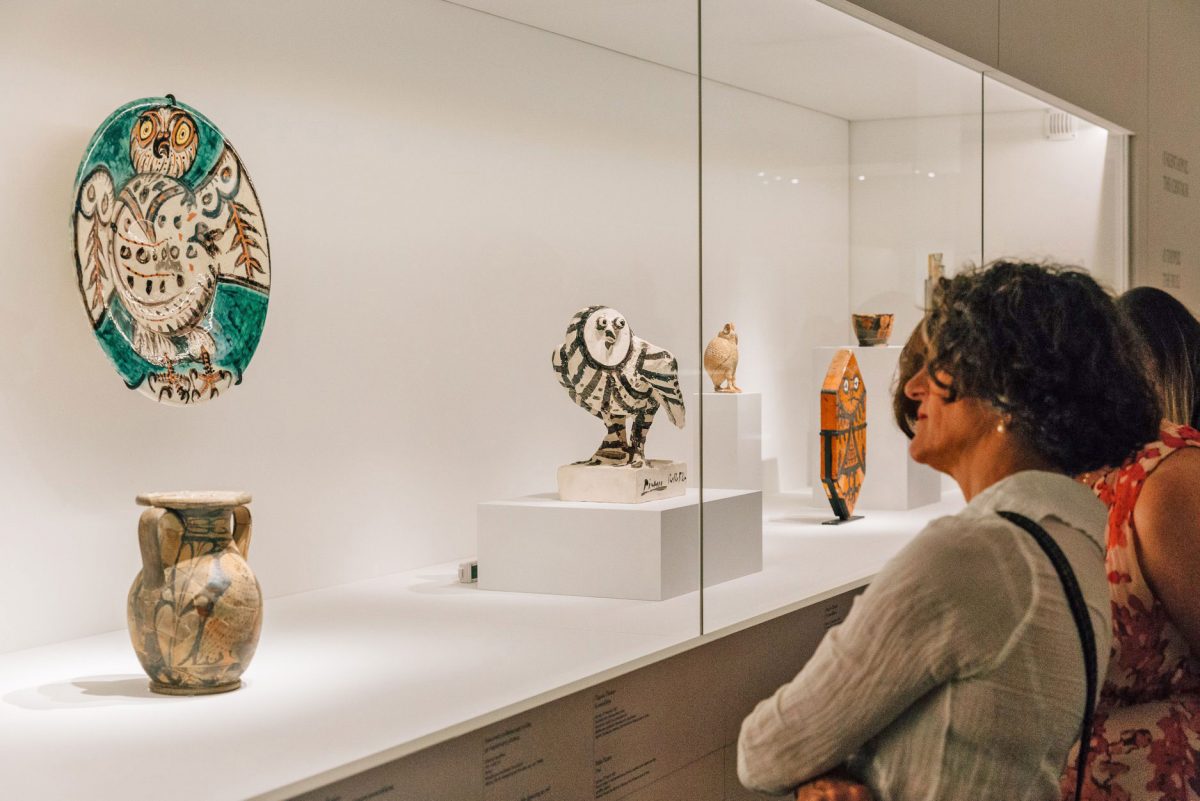 Άποψη της έκθεσης «Πικάσο και Αρχαιότητα. Γραμμή και πηλός» που πραγματοποίησε το Μουσείο Κυκλαδικής Τέχνης. Φωτ.: Πάρις Ταβιτιάν.