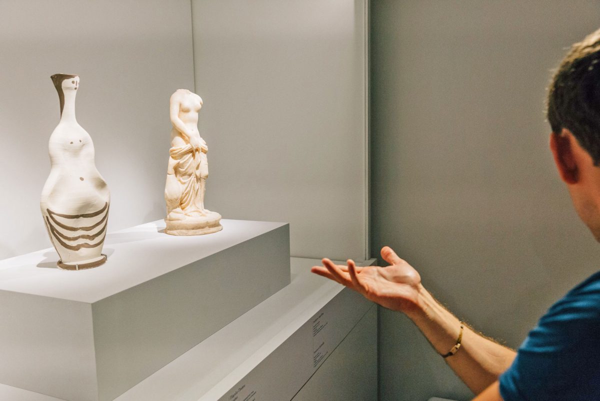 Άποψη της έκθεσης «Πικάσο και Αρχαιότητα. Γραμμή και πηλός» που πραγματοποίησε το Μουσείο Κυκλαδικής Τέχνης. Φωτ.: Πάρις Ταβιτιάν.
