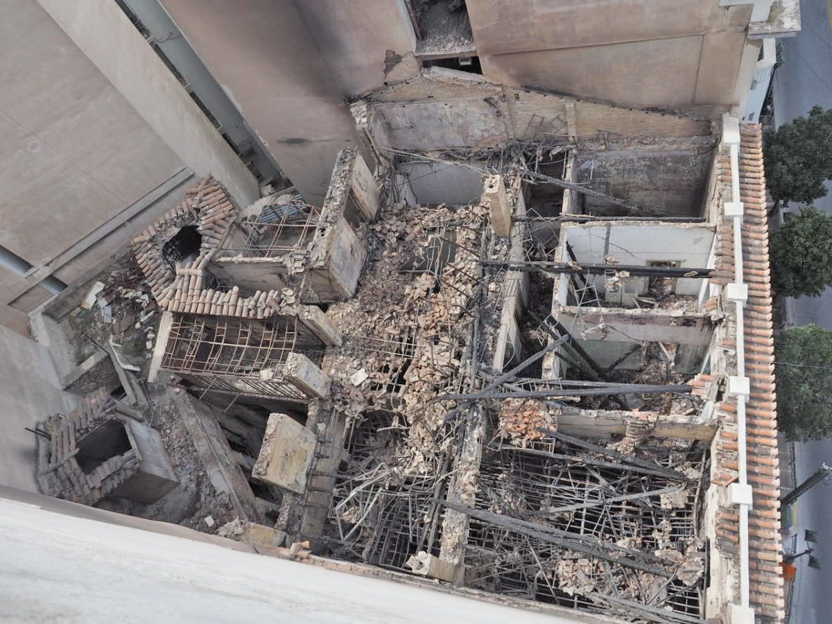 Η οικία Αλεξάνδρου Σούτσου μετά την πυρκαγιά (φωτ.: ΥΠΠΟΑ).