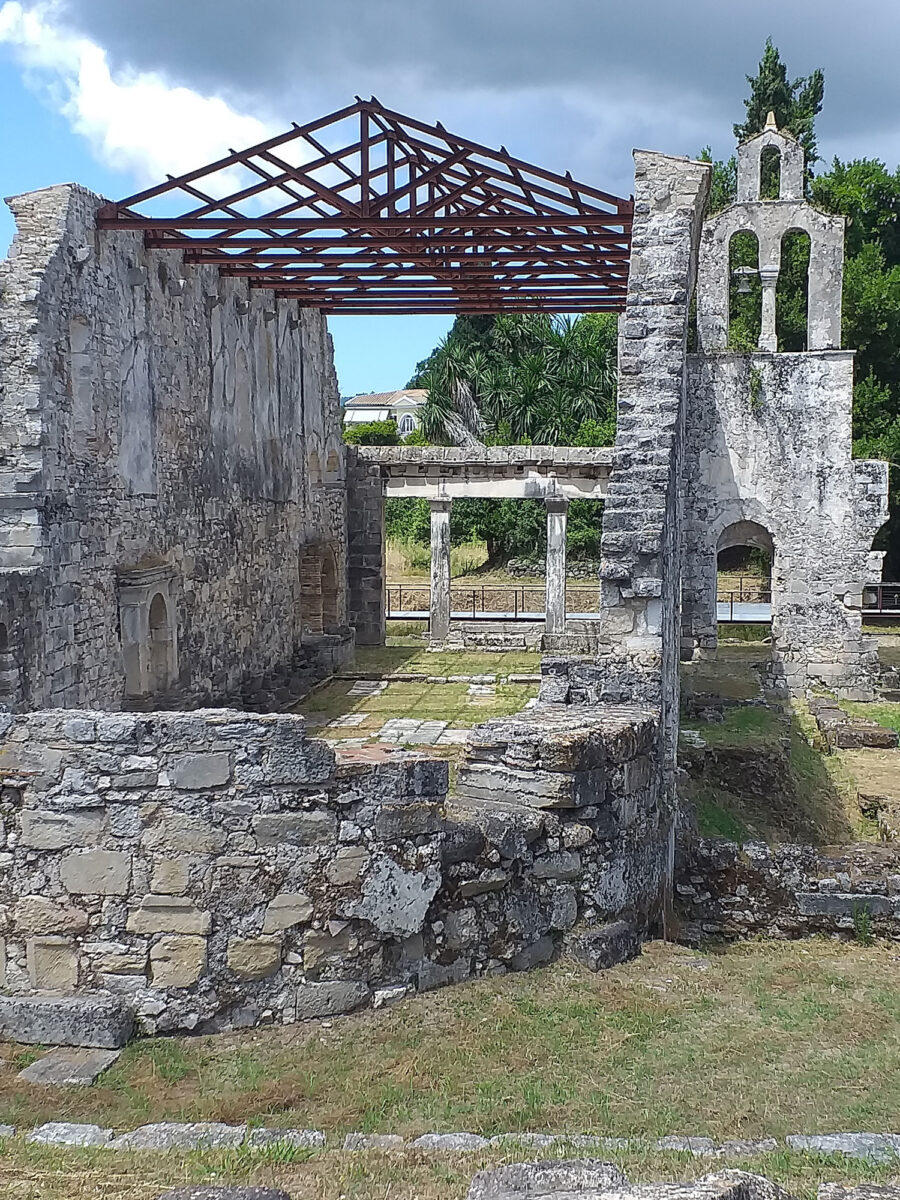 Άποψη της Παλαιοχριστιανικής Βασιλικής της Παλαιόπολης, στην Κέρκυρα (φωτ.: ΑΠΕ-ΜΠΕ).