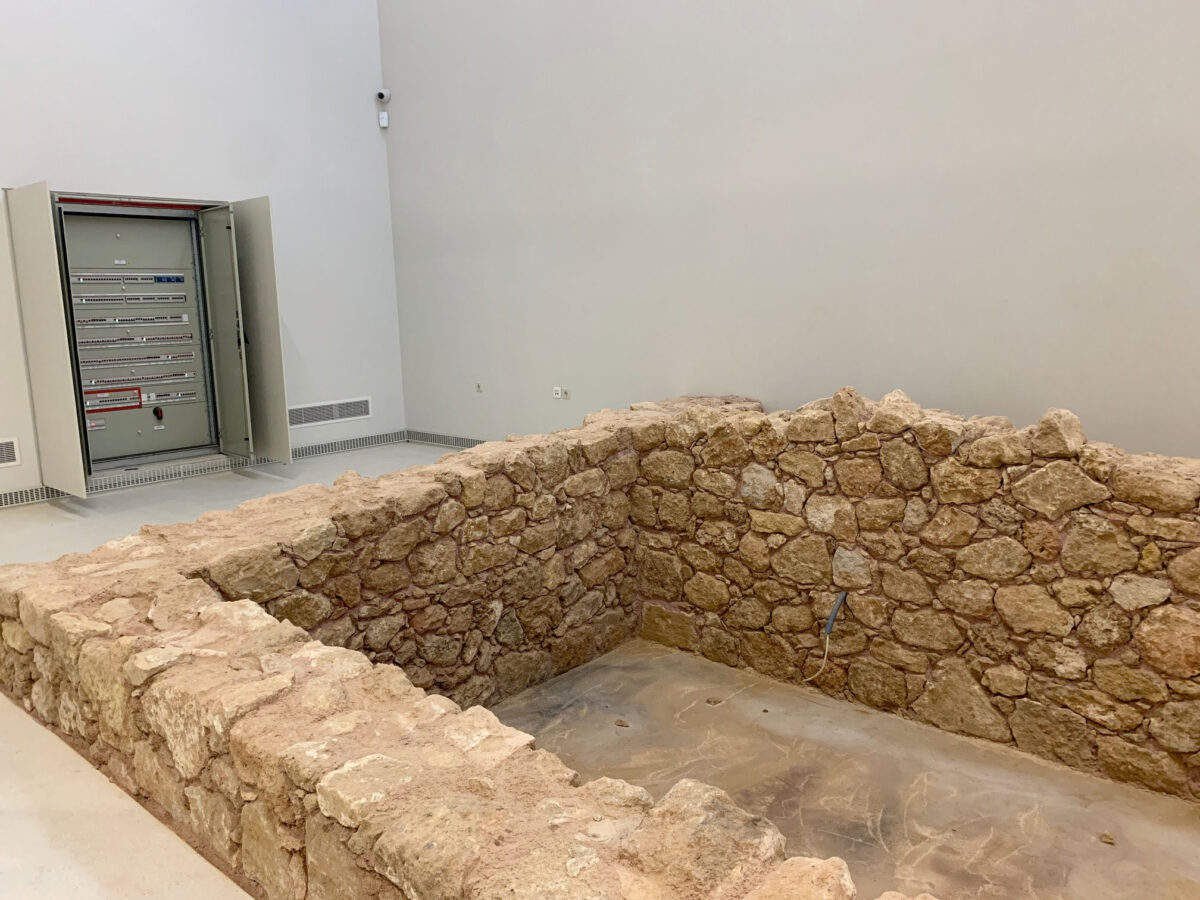 Αρχαιολογικό Μουσείο Χανίων, εσωτερικός χώρος. Εγκατάσταση ρωμαϊκής βίλας (φωτ.: ΥΠΠΟΑ).