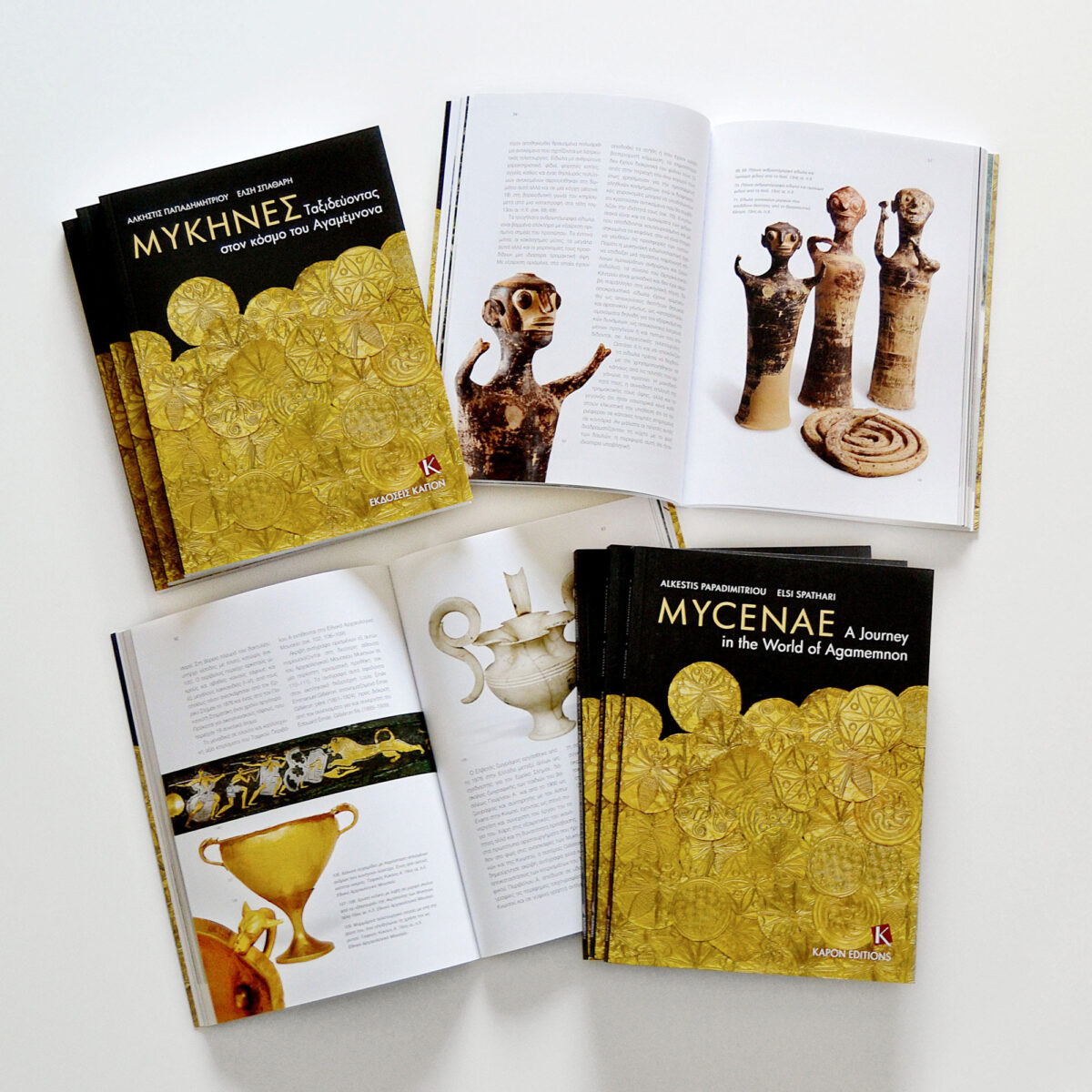 Το βιβλίο, ιδιαίτερα καλαίσθητο, κατανοητό και εύχρηστο, είναι ο κατάλληλος «συνοδός» κάθε επισκέπτη που περιηγείται τον αρχαιολογικό χώρο και το μουσείο των Μυκηνών. 