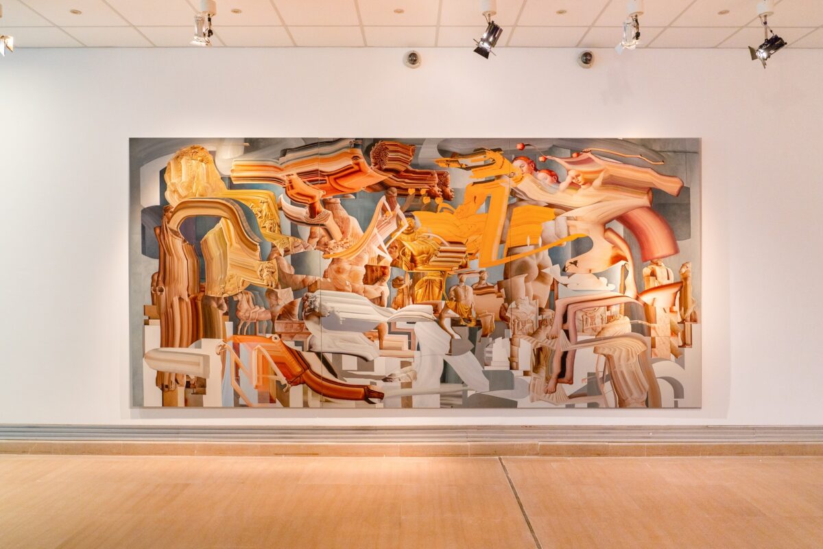 Κέι Ιμάτζου, «Επαναπατρισμός», λάδι σε μουσαμά, 2015, Συλλογή του Τακαχάσι Ριουτάρο (© ΥΠΠΟΑ/ΒΧΜ).