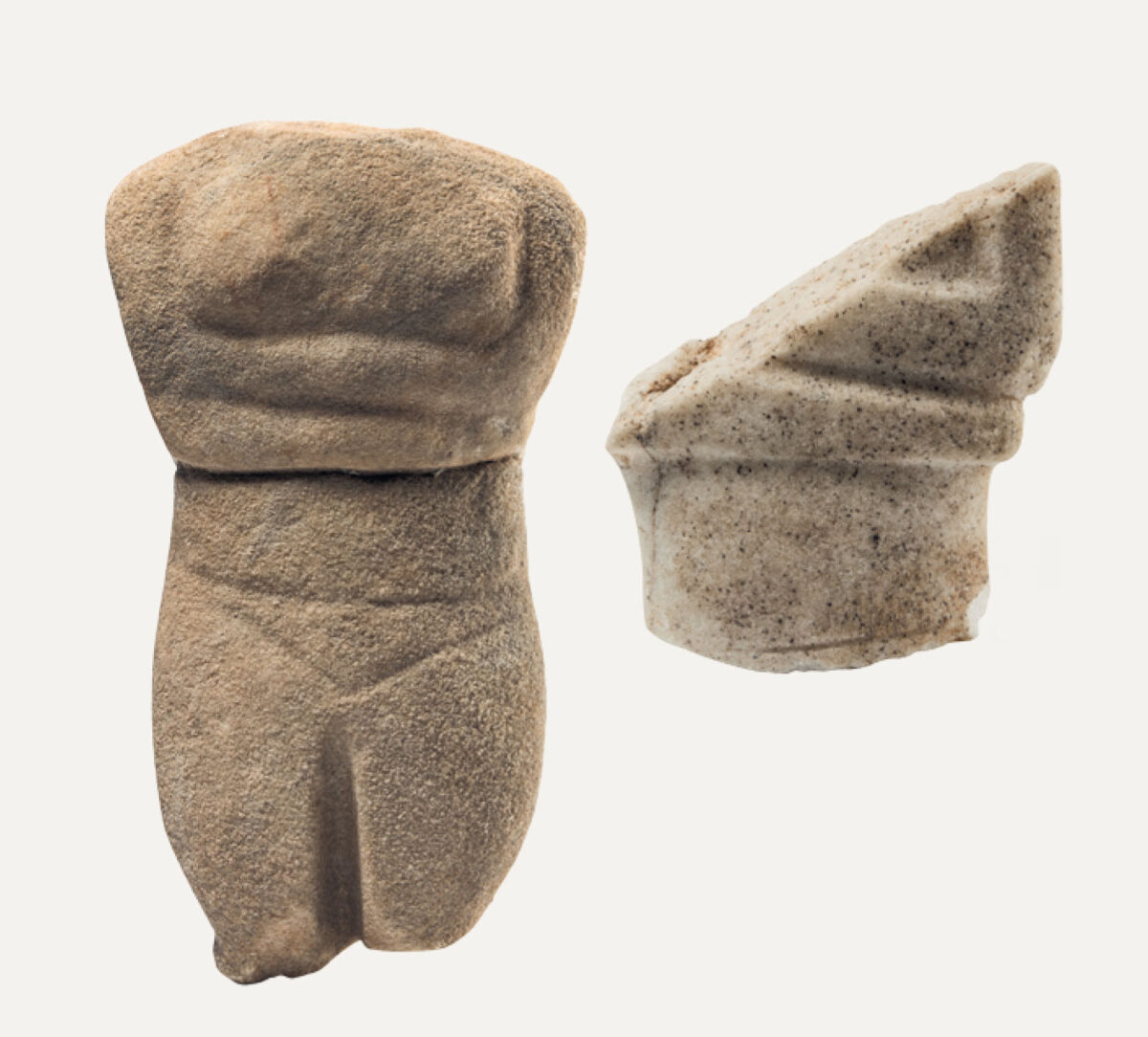 Τμήμα ειδωλίου παραλλαγής Σπεδού, 2800-2300 π.Χ. Μουσείο Κυκλαδικής Τέχνης.