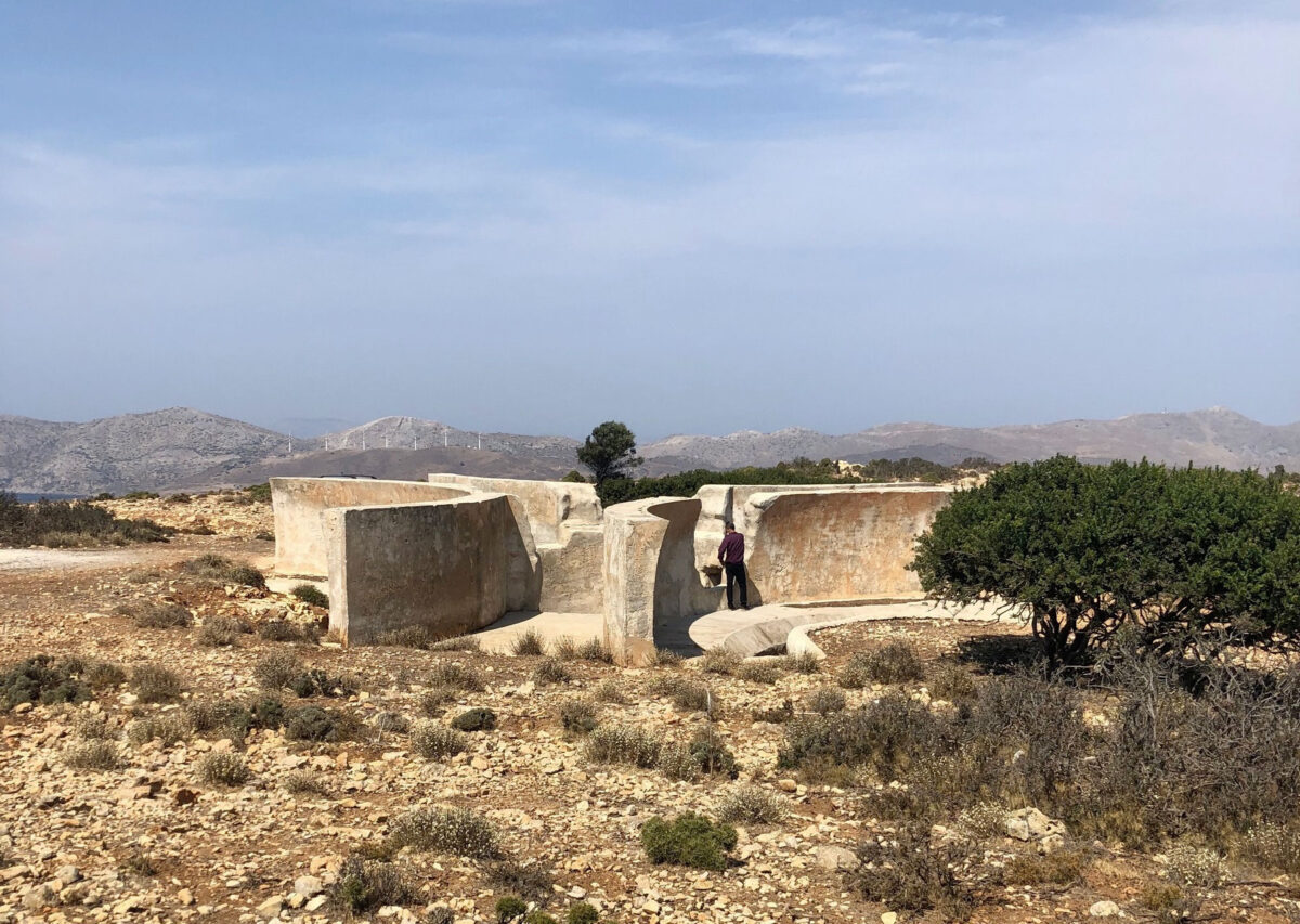 Λέρος, ακουστικός τοίχος στο όρος Πατέλα (φωτ.: ΥΠΠΟΑ).