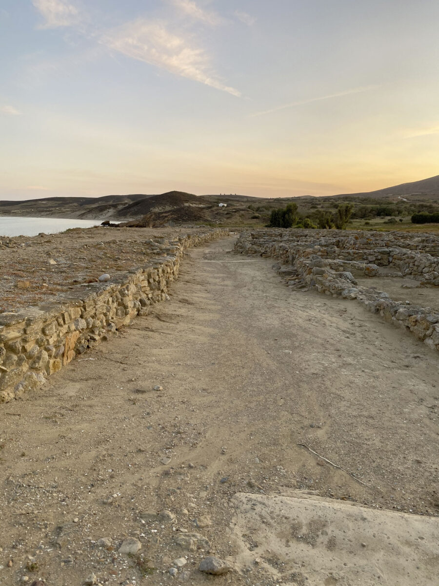 Στον αρχαιολογικό χώρο της Πολιόχνης (φωτ.: ΥΠΠΟΑ).