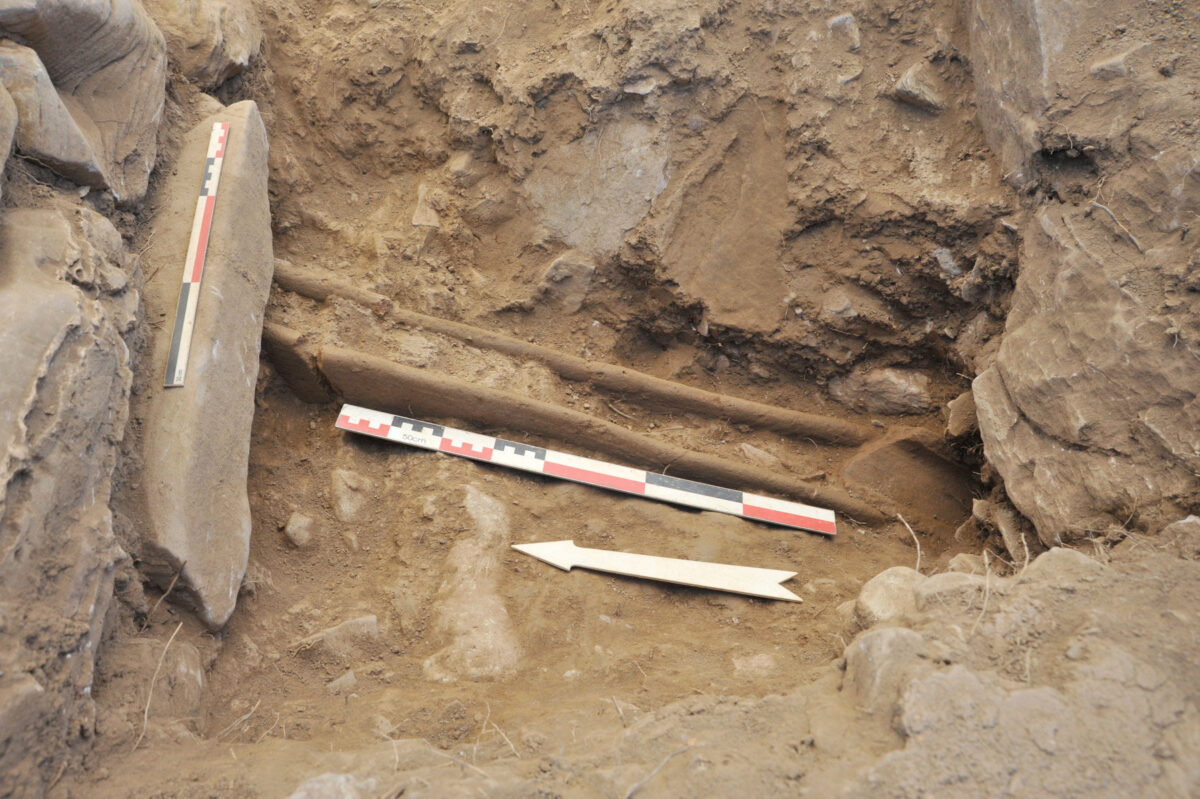 Σύστημα αποχέτευσης στη Ζώμινθο (φωτ.: ΥΠΠΟΑ).