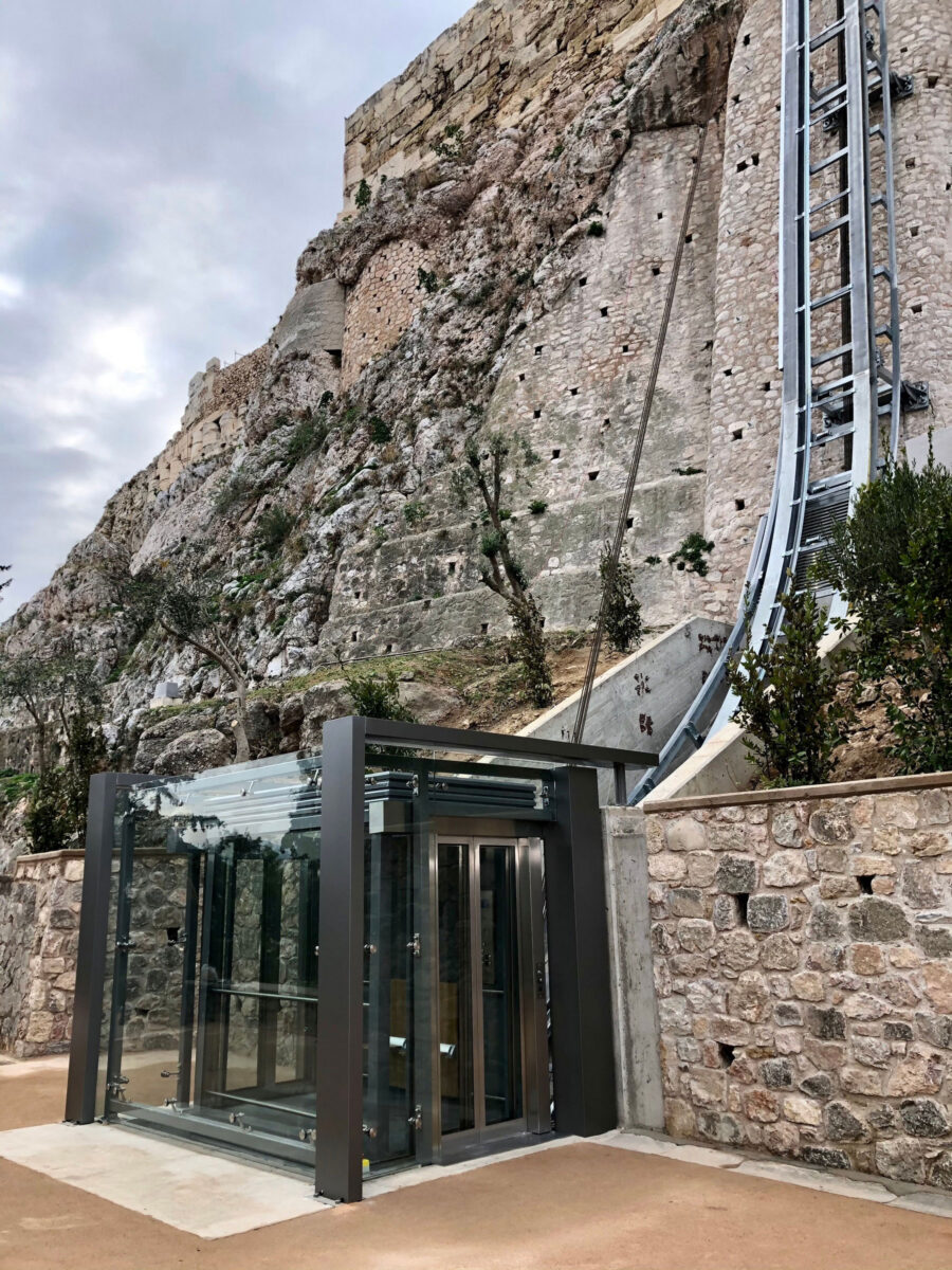 Ο νέος ανελκυστήρας πλαγιάς (φωτ.: ΥΠΠΟΑ).