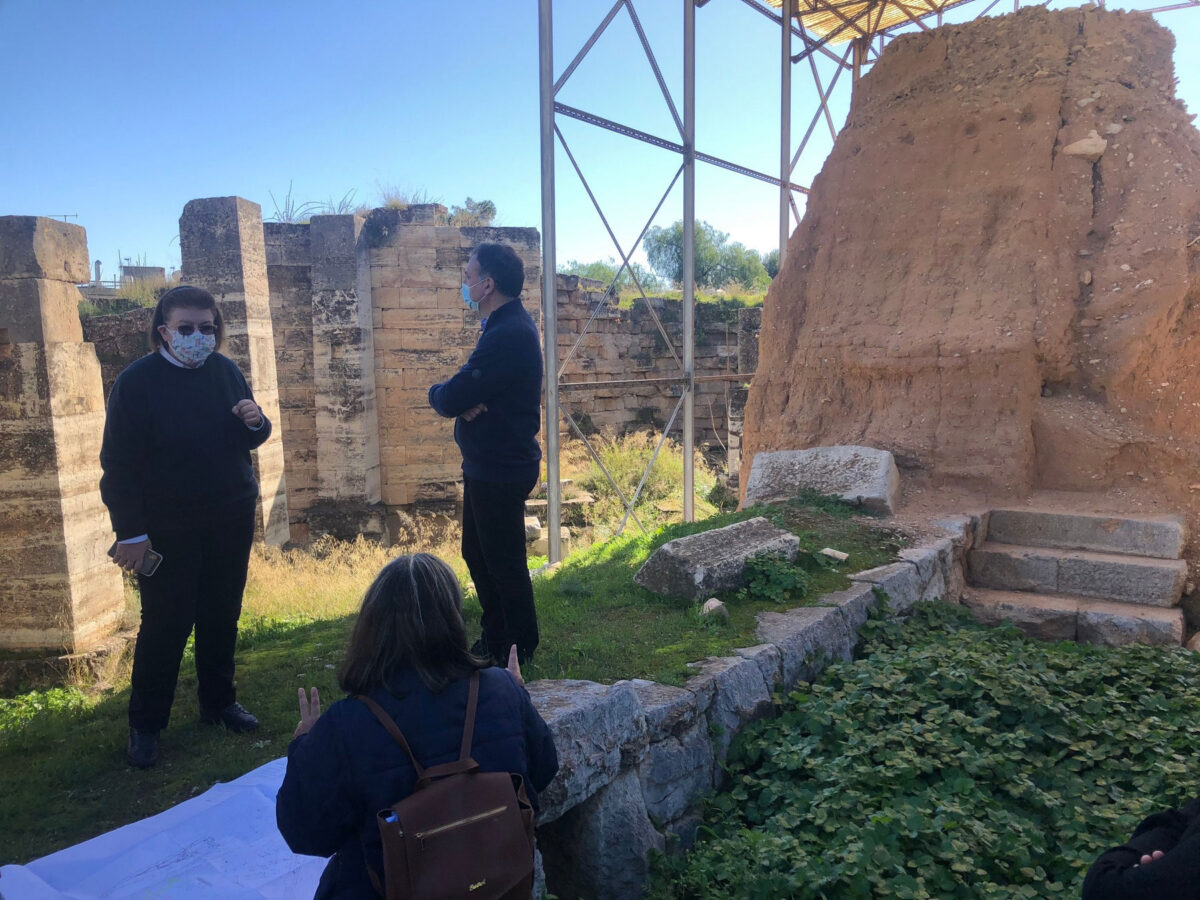 Στο Πεισιστράτειο Τείχος (φωτ.: ΥΠΠΟΑ).