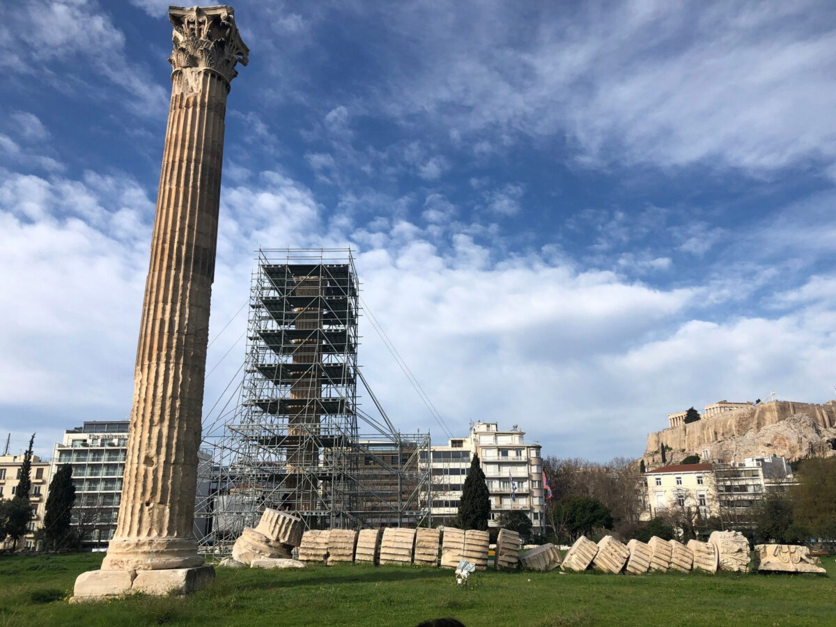 Ναός του Ολυμπίου Διός στην Αθήνα (φωτ.: ΥΠΠΟΑ).