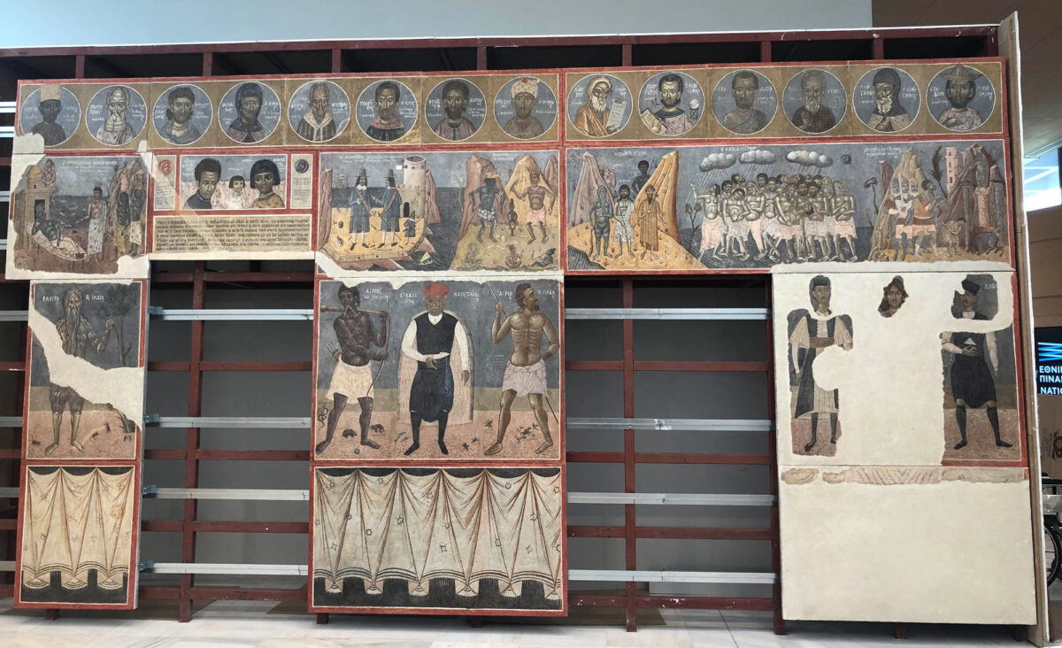 Τοιχογραφία του Φώτη Κόντογλου στην Εθνική Πινακοθήκη (φωτ.: ΥΠΠΟΑ).