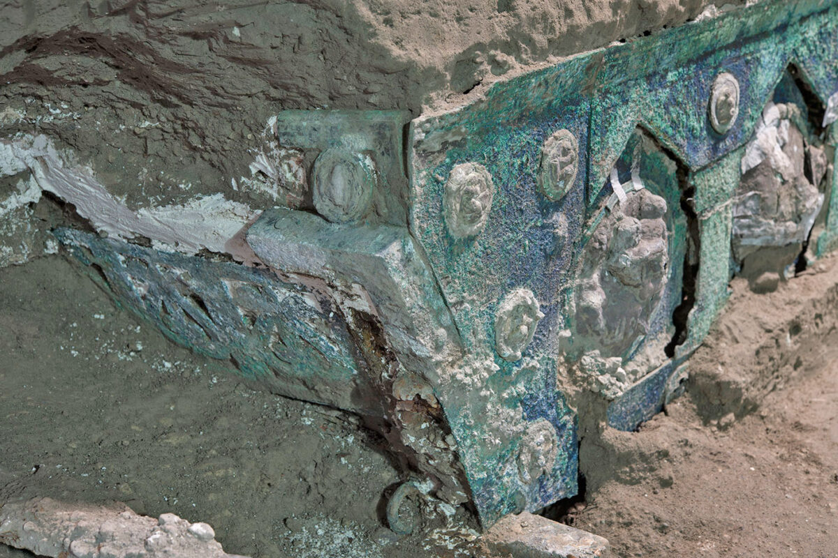 Ρωμαϊκό άρμα, σε εξαιρετική κατάσταση διατήρησης, βρέθηκε στην Πομπηία (φωτ.: MiBACT - Luigi Spina).