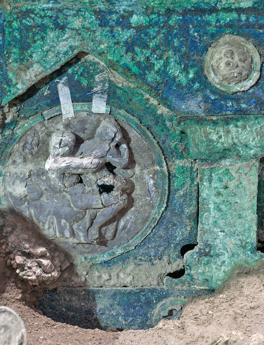 Ρωμαϊκό άρμα, σε εξαιρετική κατάσταση διατήρησης, βρέθηκε στην Πομπηία (φωτ.: MiBACT - Luigi Spina).