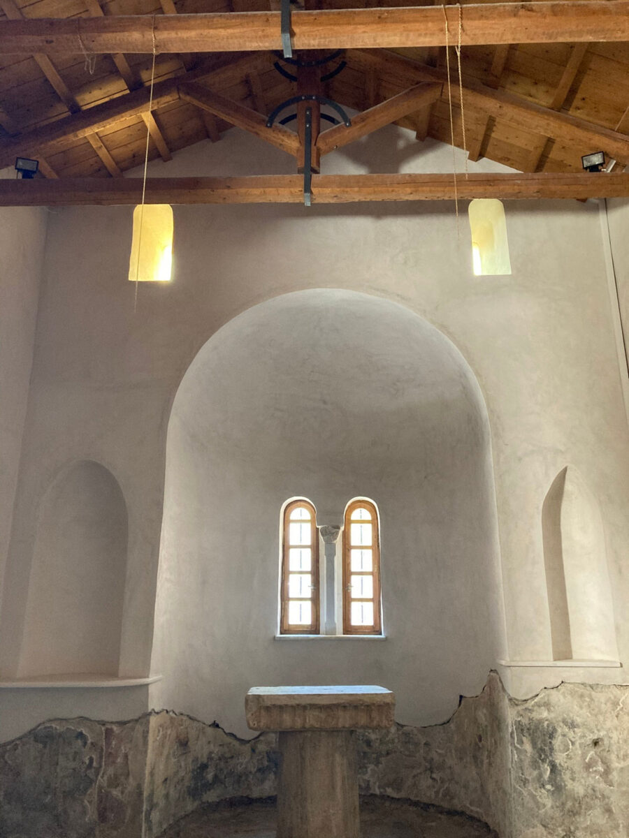 Η αποκατάσταση του ναού του Αγίου Ελισσαίου που περιλαμβάνεται στο κτηριακό συγκρότημα του Μουσείου, έχει ολοκληρωθεί (φωτ.: ΥΠΠΟΑ).