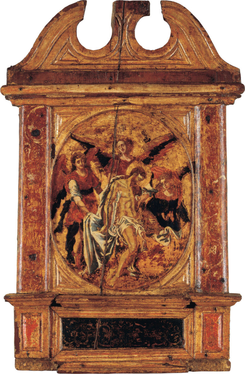 «Το Πάθος του Χριστού – Πιετά με Αγγέλους», αποδ. στον Δομήνικο Θεοτοκόπουλο, Κρήτη 1566, Ίδρυμα Αικατερίνης Λασκαρίδη.