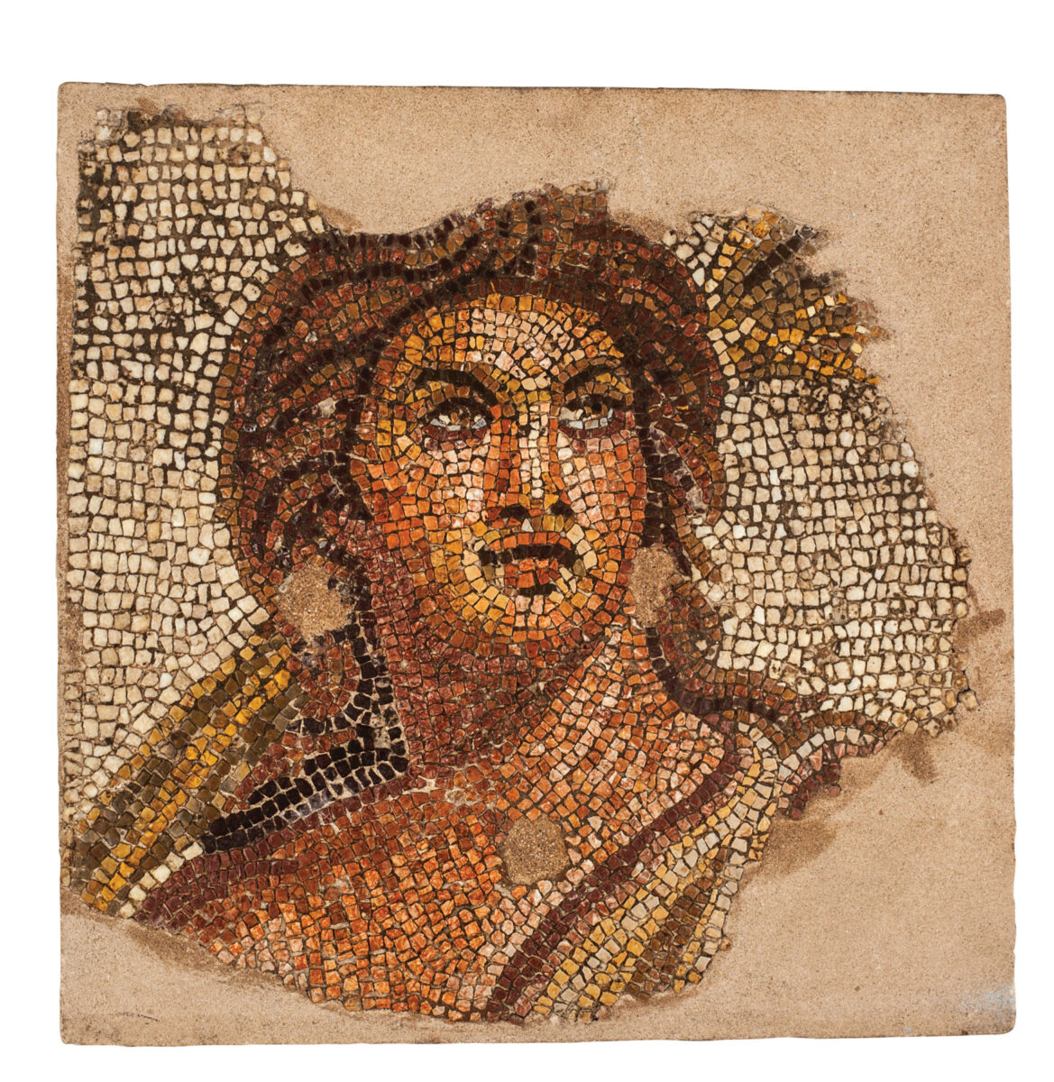 Ψηφιδωτό δάπεδο με απεικόνιση του Θέρους, ΜΘ 6727, Αρχαιολογικό Μουσείο Θεσσαλονίκης. © ΑΜΘ, ΥΠΠΟΑ - ΟΔΑΠ.