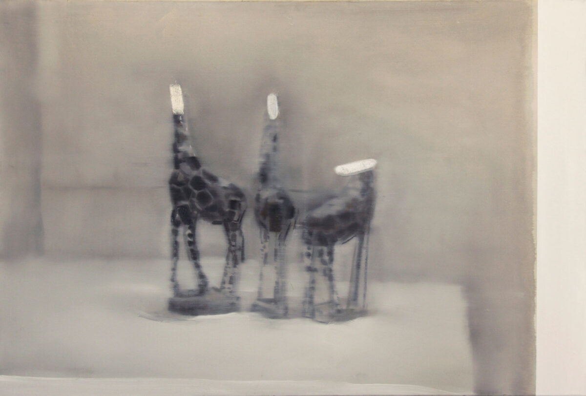 Βαγγέλης Γκόκας, «Οι τρεις επαίτες», 2011, 80x118 εκ. Ιδιωτική συλλογή.